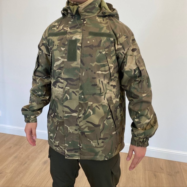 Зимняя тактическая куртка на флисе, цвет Мультикам, размер XXXXL - изображение 1