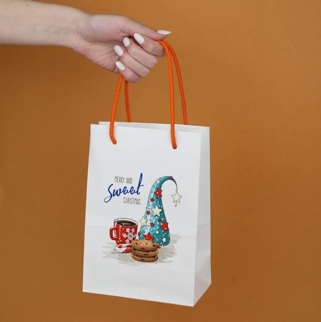 Пакет новогодний подарочный 150*90*210 мм eko-kraft - 5 шт/уп Пакет на ...