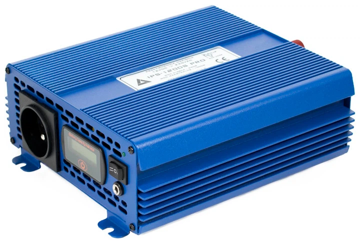 Автомобільний інвертор AZO Digital IPS-1200S PRO 1200W чиста синусоїда 24-230V DC-AC (5903332566488) - зображення 3