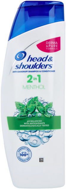 Szampon przeciwłupieżowy Head & Shoulders Menthol Fresh With Conditioner 225 ml (8006540063514) - obraz 1