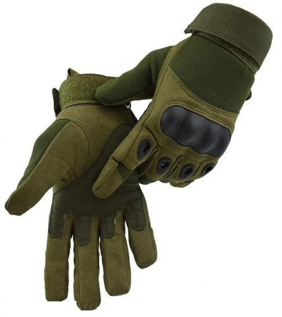 Повнопалі військові рукавички похідні армійські мисливські захисні FQ16S007 Оливковий XL (160079) Kali - зображення 1