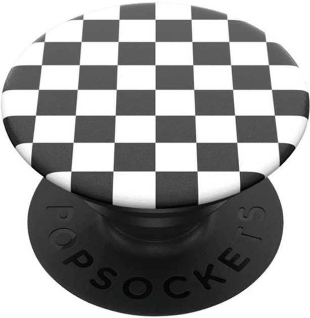Тримач і підставка для телефона PopSockets Checker Black (842978135052) - зображення 1