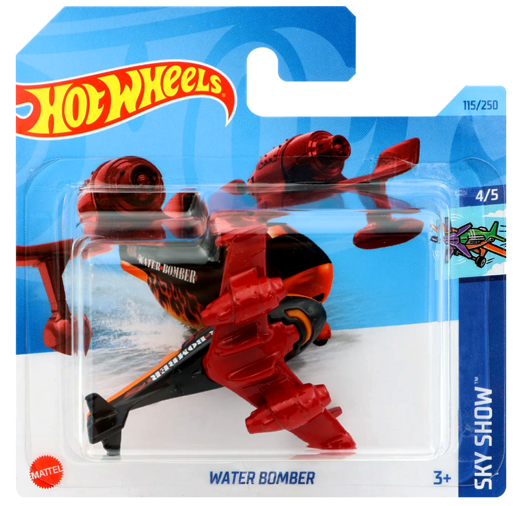 Самолёт Хот Вилс 1:64 Water Bomber коллекция Sky Show Hot Wheels