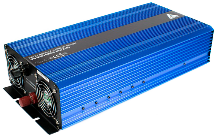Автомо6більний інвертор AZO Digital IPS-6000S SINUS 6000W з модифікованою синусоїдою 12-230V DC-AC (5903332566266) - зображення 1