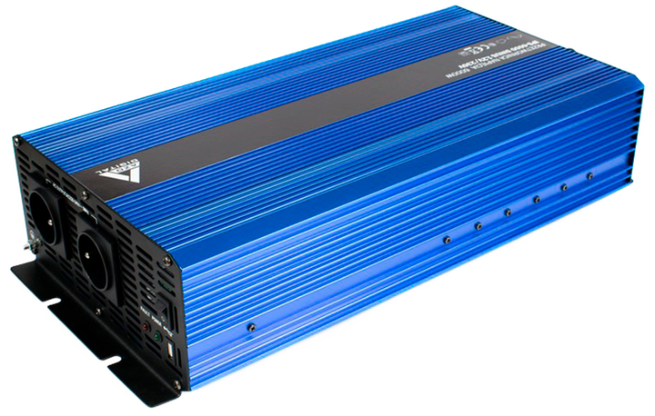 Автомо6більний інвертор AZO Digital IPS-6000S SINUS 6000W з модифікованою синусоїдою 12-230V DC-AC (5903332566266) - зображення 2