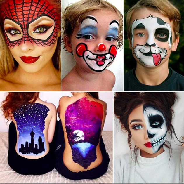 Краски HALLOWEEN Make UP Интернет Магаин Канцелярских Товаров KUNST & HOBI