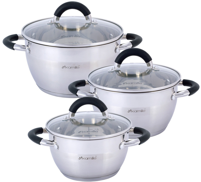Набор кастрюль Kamille KM-5754 6 предметов (KM-5754) – купить онлайн на ...