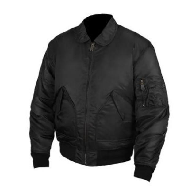 Тактична куртка бомбер Mil-Tec CWU BLACK 2XL чорна 10404502 - зображення 1