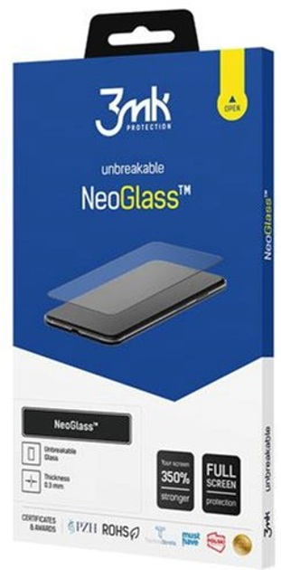 Szkło ochronne 3MK NeoGlass dla iPhone 14 Pro Czarny (5903108487108) - obraz 1