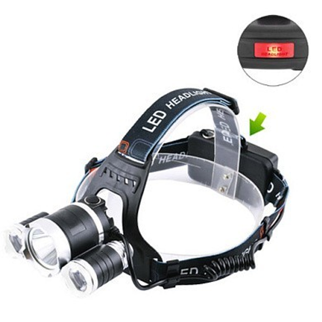 Налобный фонарь Police RJ-3000-T6+2XPE + ЗУ micro USB + 2x18650 – фото ...