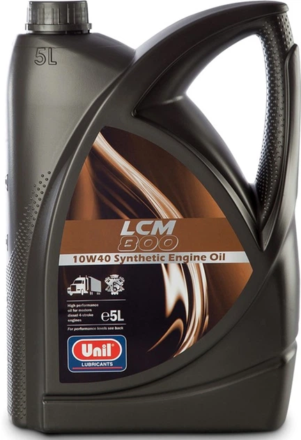 Масло моторное Unil LCM 800 10W-40 E4/E7 CI-4/SL 5 л (9900000076727 ...
