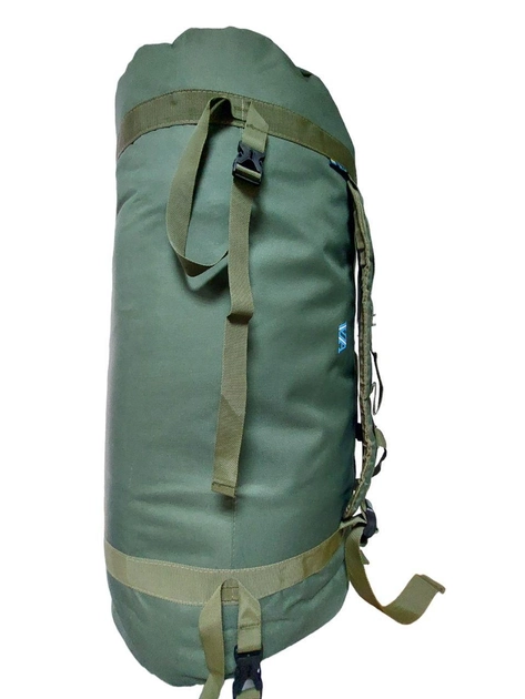 Сумка баул рюкзак походный оливковый VA 100 л - изображение 1