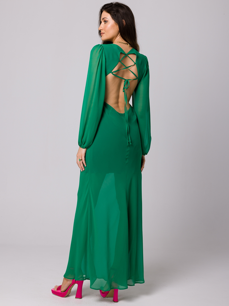 Sukienka damska wieczorowa Makover K166 XL Zielona (5905563701256) - obraz 2