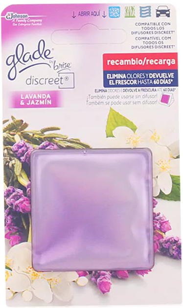 Освіжувач повітря Glade Brise Discreet Calm Lavender & Jasmine 12 г (5000204613988) - зображення 1