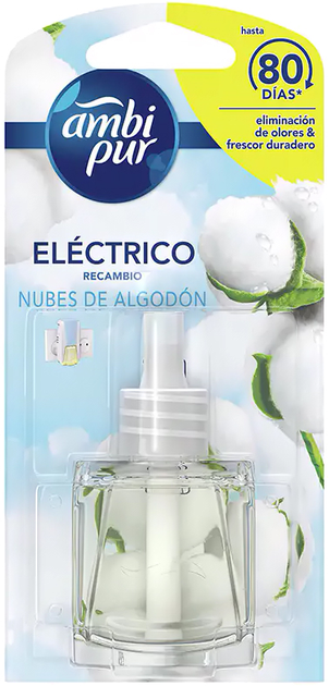 Odświeżacz powietrza Ambi Pur Ambientador Electrico Recambio Nubes de Al Godon 21.5 ml (8006540285411) - obraz 1