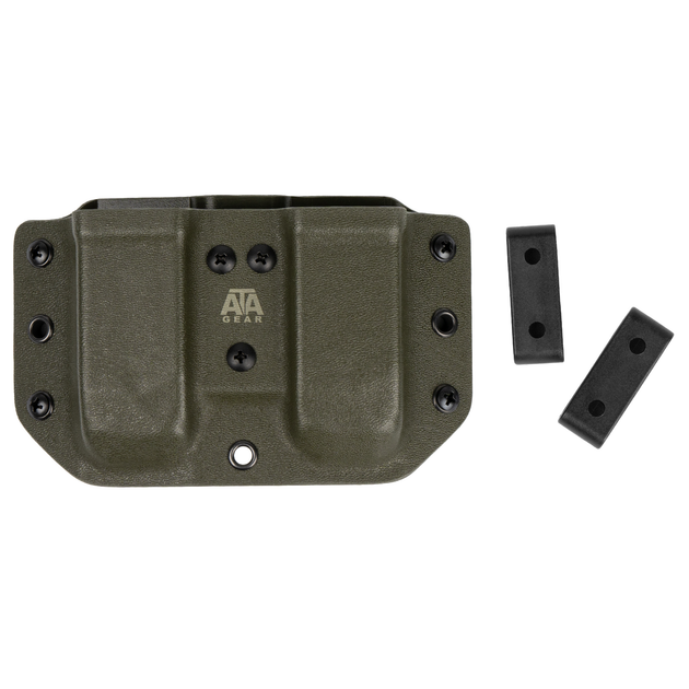 Паучер ATA Gear Double Pouch ver. 1 для магазина Glock-17/22/47 9mm, .40 Оливковый 2000000142678 - изображение 1