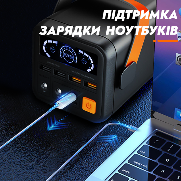 УМБ Павербанк 60000 mAh 2Project з ліхтариком, PD + QC - Зарядка для телефону ноутбука роутера планшета, Портативна батарея Powerbank Зовнішній акумулятор + Подарунок USB-лампочка - Фото 3 УМБ Павербанк 60000 mAh 2Project з ліхтариком, PD + QC - Зарядка для телефону ноутбука роутера планшета, Портативна батарея Powerbank Зовнішній акумулятор + Подарунок USB-лампочка - зображення 3