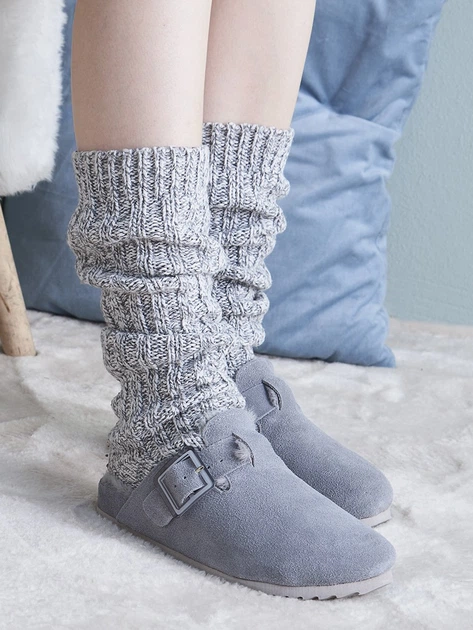 Жіночі сабо утеплені Colors of California HC.FURBIO024/GRE 38 24.1 см Сірі (8056863847186) - зображення 5