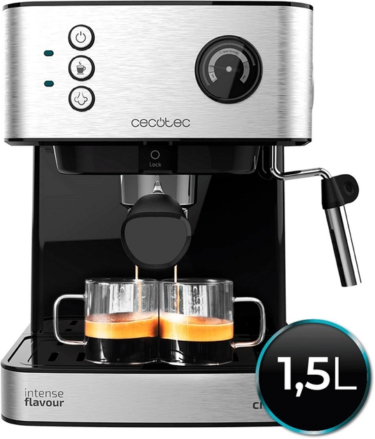 Акція на Кавоварка рожкова CECOTEC Cumbia Power Espresso 20 Professionale (CCTC-01556) від Rozetka