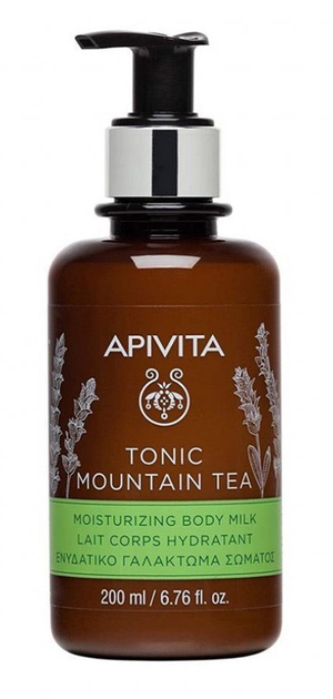 Mleko do ciała Apivita Moisturizing Body Milk Tonic Mountain Tea 200 ml (5201279086046) - obraz 1