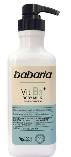 Mleko do ciała Babaria Vitamin B3 Body Milk 500 ml (8410412130080) - obraz 1