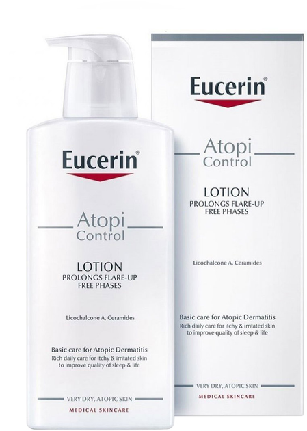 Balsam do skóry atopowej Eucerin Atopicontrol Body Lotion With Omega 400 ml (4005800072864) - obraz 1