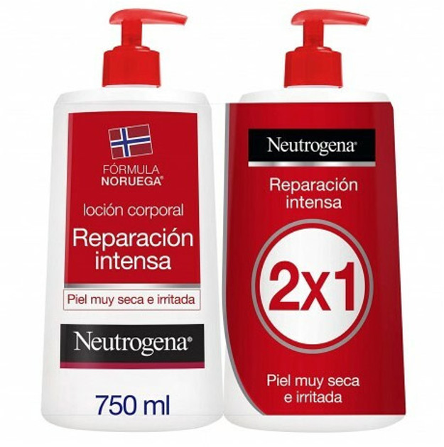 Balsam Neutrogena Intense Repair Body Lotion 2 x 750 ml (3574661559421) - obraz 1