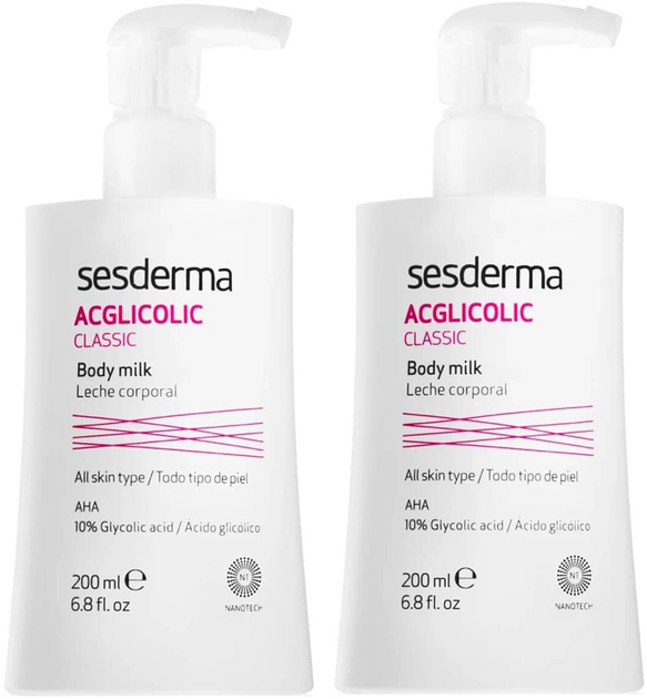 Mleko do ciała Sesderma Acglicolic Classic Body Milk 2 x 200 ml (8429979477927) - obraz 1