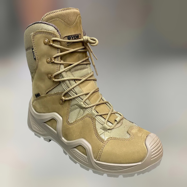 Берцы тактические высокие YDS ASTOR GTX, Gore-tex, 43 р., цвет Койот, водостойкие берцы армейские тактические - изображение 1