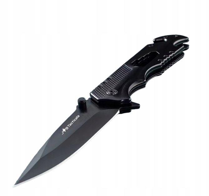Спасательный Складной Многофункциональный Нож JB Tacticals FINKA EDC HUNTING 12 Черный - изображение 2