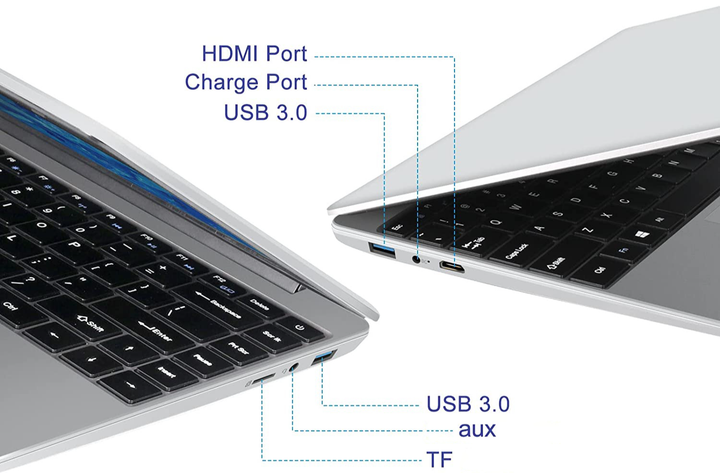 Ноутбук 14" Aocwei A2 Intel Celeron N4020C RAM 6GB eMMC 64GB Win10 - зображення 5