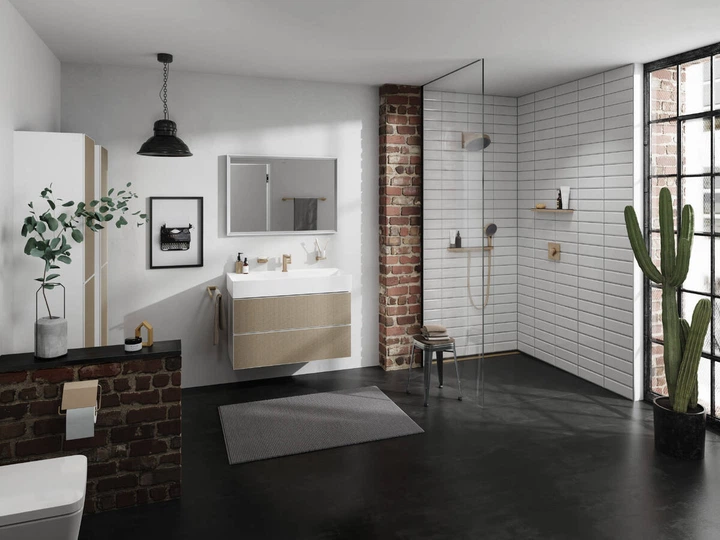 Лійка для душу Hansgrohe Rainfinity 130 3jet EcoSmart (колір - шліфована бронза) 26865140 - изображение 8