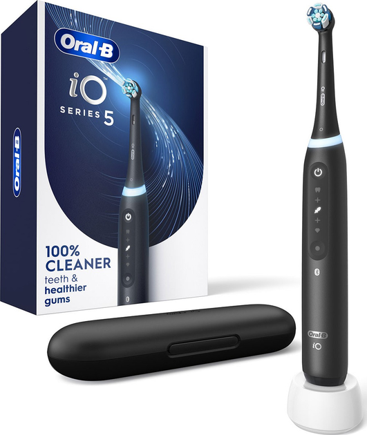 Szczoteczka elektryczna Oral-B iO 5 Matt Black - obraz 3