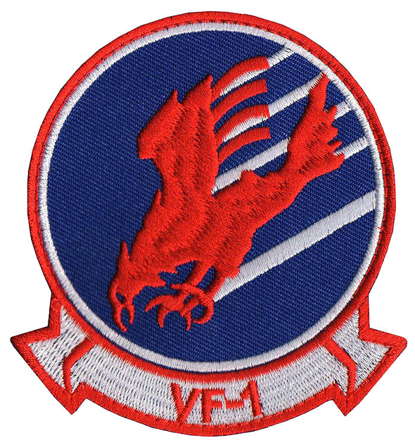 Нашивка VF-1 Firebirds US Navy Strike Fighter Squadron 01 - зображення 1