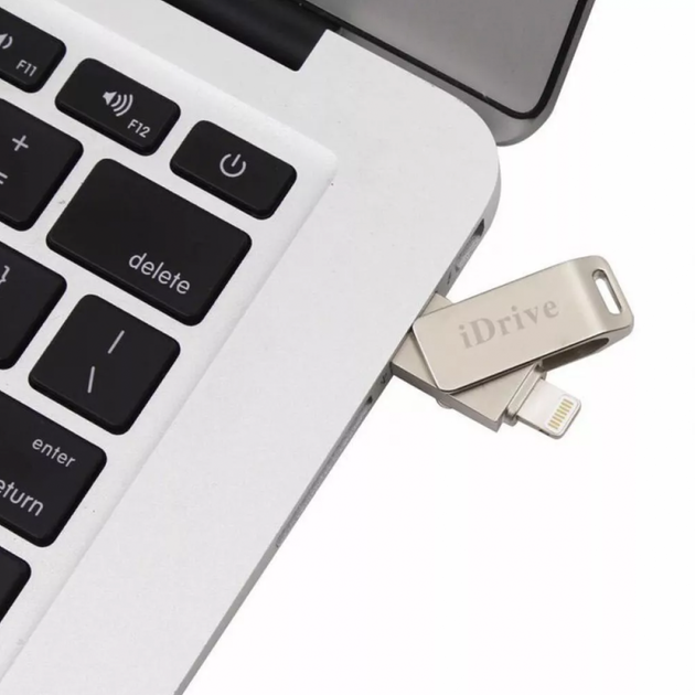 Флешка для ноутбука iDrive Metallic 128GB флеш накопитель для айфона - изображение 2