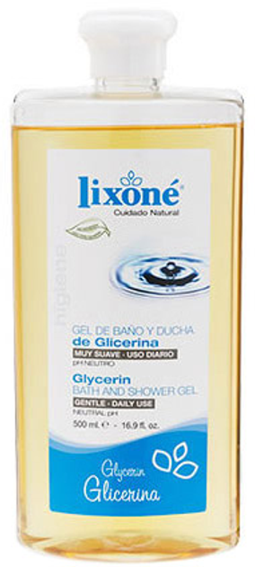 Гель для душу Lixone Glycerin Bath And Shower Gel 500 мл (8411905009203) - зображення 1