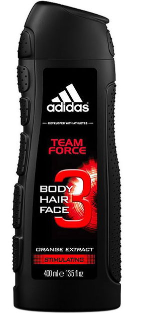 Гель для душу Adidas Team Force Shower Gel 400 мл (3607340718335) - зображення 1
