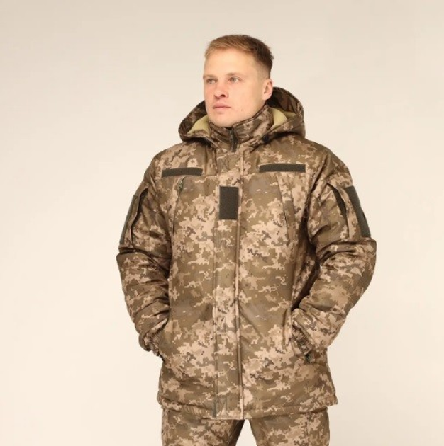 Тепла зимова форма водонепроникна, комплект куртка і штани, силікон+фліс, 52р - зображення 2