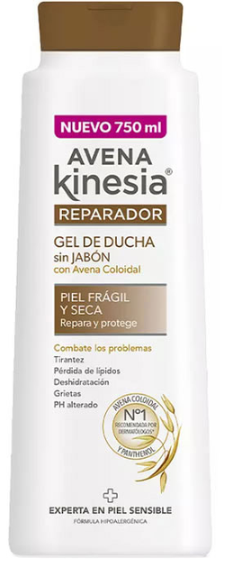 Гель для душу Avena Kinesia Reparador Soap Free Shower Gel 750 мл (8411135006249) - зображення 1