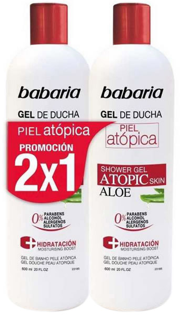 Żel pod prysznic Babaria Shower Gel Atopic Skins 2x600 ml (8410412550055) - obraz 1