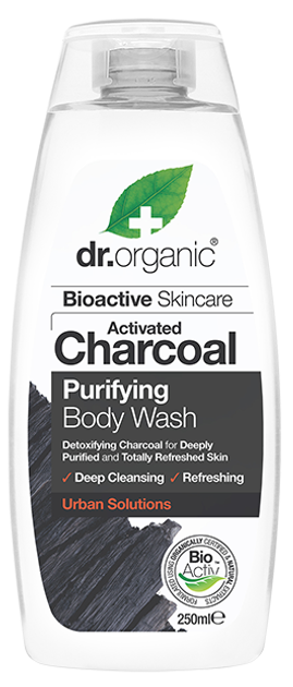 Żel pod prysznic Dr. Organic Charcoal Body Wash 250 ml (5060391844138) - obraz 1