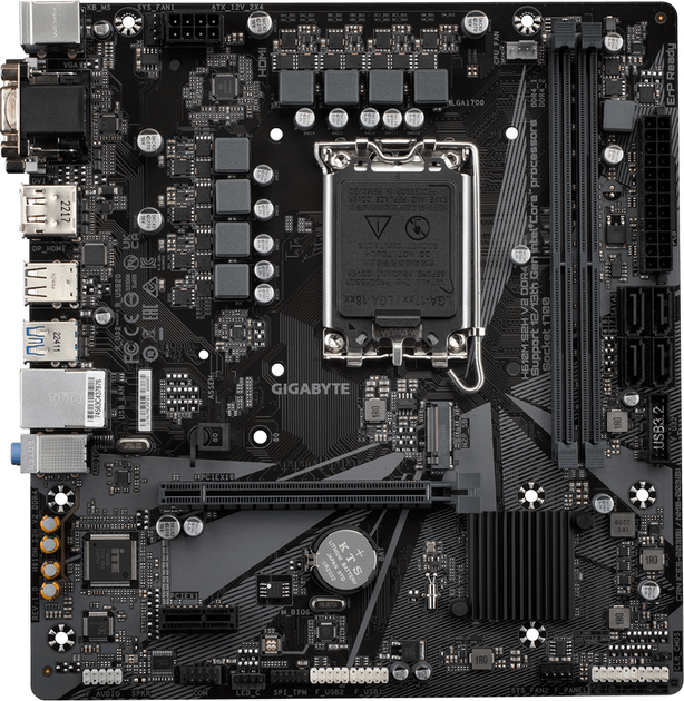 Материнская плата Gigabyte H610M S2H V2 DDR4 (s1700, Intel H610, PCI ...