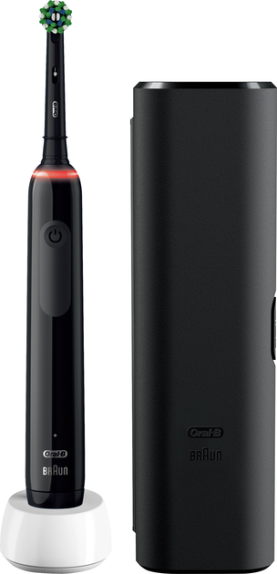 Електрична зубна щітка Oral-B Pro3 3500 СrossAсtion Black - зображення 3