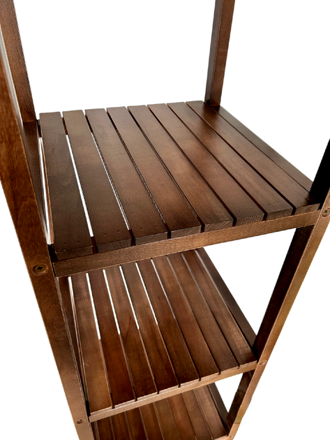 Стелаж, этажерка WoodDecor с дерева Коричневая - изображение 5