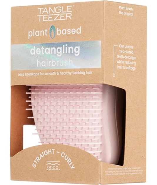 Szczotka do włosów Tangle Teezer Original Plant Brush Marshmallow Pink (5060926682679) - obraz 2