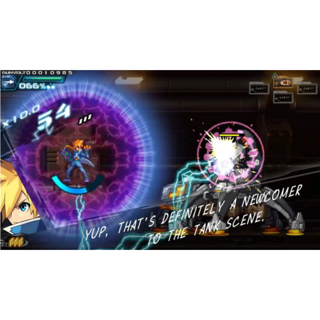 Гра Azure Striker Gunvolt Striker Pack для PS4 (Англійська версія) (диск Blu-ray) - Фото 4 Гра Azure Striker Gunvolt Striker Pack для PS4 (Англійська версія) (диск Blu-ray) - изображение 4