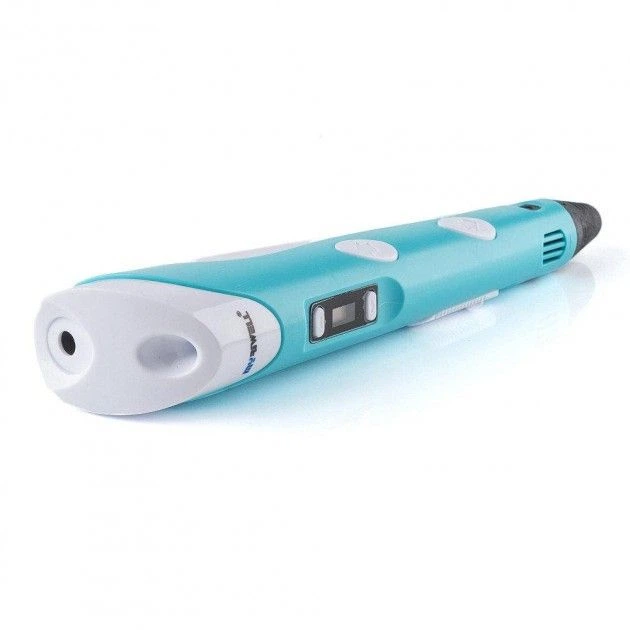 3D ручка для рисования c LCD дисплеем и набором эко пластика 3DPen-2 Blue - изображение 2