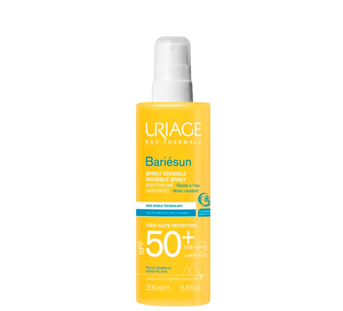 Spray do ciała Uriage Bariésun Invisible Spray Very High Protection SPF50+ 200 ml (3661434008382) - obraz 1