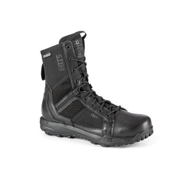 ЧЕРЕВИКИ ТАКТИЧНІ "5.11 TACTICAL A/T 8" WATERPROOF SIDE ZIP BOOT" Black 40 - зображення 1