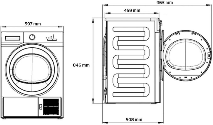 Suszarka bębnowa Beko MDF7312 - obraz 6